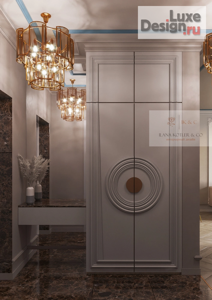 Дизайн интерьера двухкомнатной квартиры "Неоклассический интерьер квартиры" (фото 4)