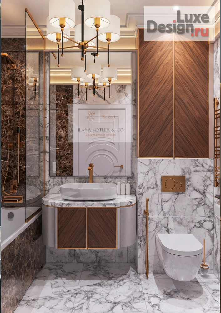 Дизайн интерьера двухкомнатной квартиры "Неоклассический интерьер квартиры" (фото 6)