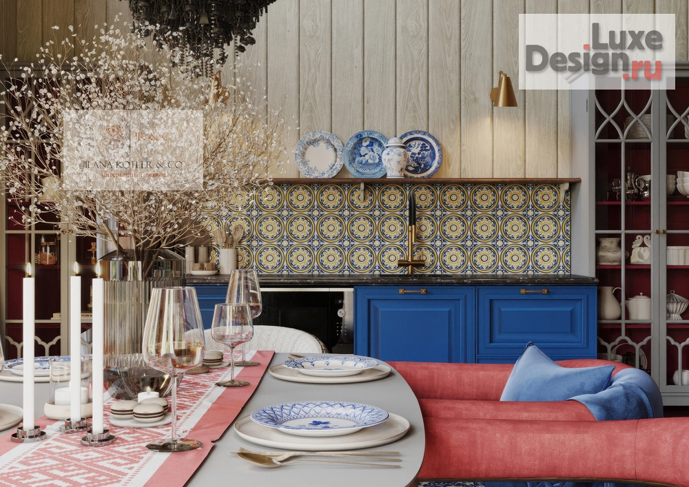 Дизайн интерьера загородного дома "Частный дом в русском стиле" (фото 2)