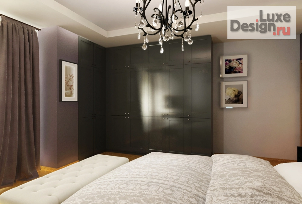 Дизайн интерьера спальни "Проект спальни в ЖК Кленовый дворик" (фото 3)