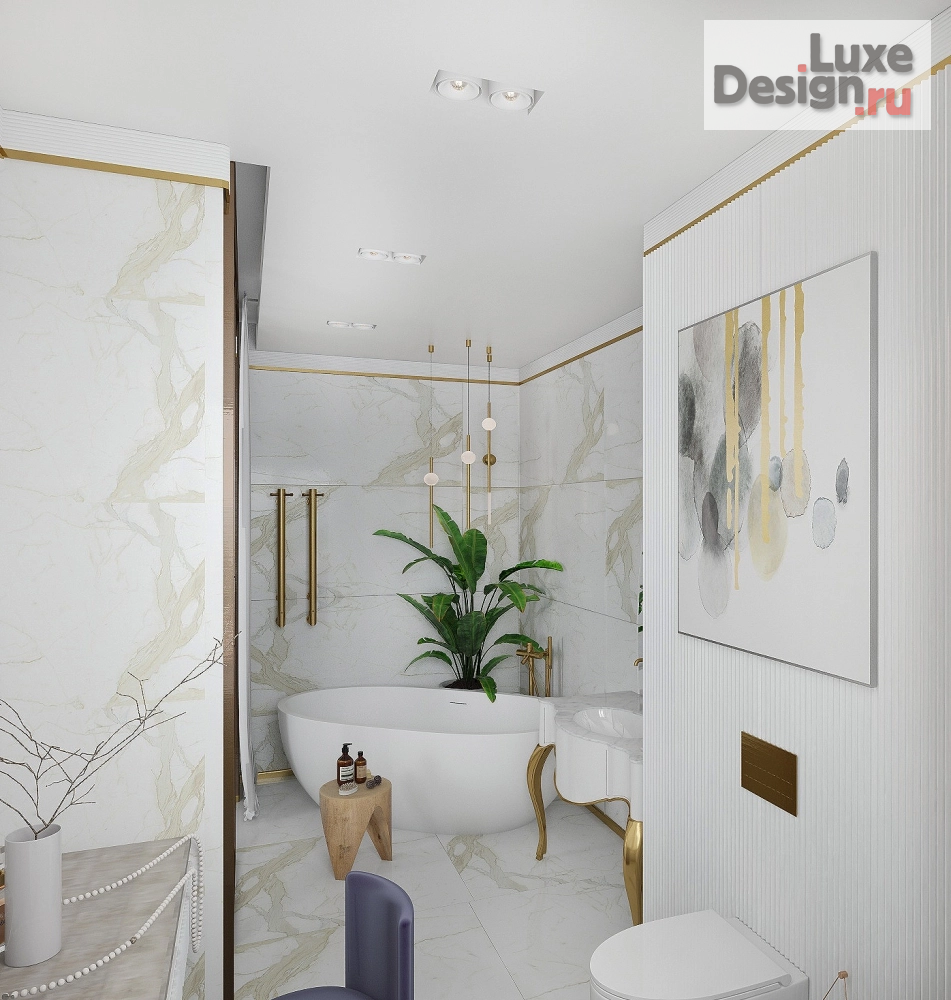 Дизайн интерьера двухкомнатной квартиры "Эклектичный интерьер квартиры премиального статуса " (фото 8)