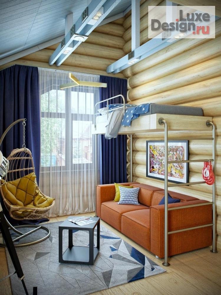 Дизайн интерьера загородного дома "Шале г.Красноярск" (фото 5)