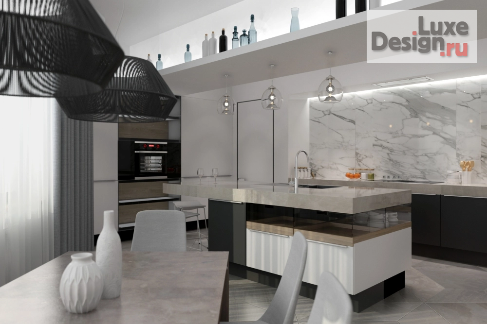 Дизайн интерьера трехкомнатной квартиры "Дизайн проект 3-ком квартиры в современном стиле" (фото 11)