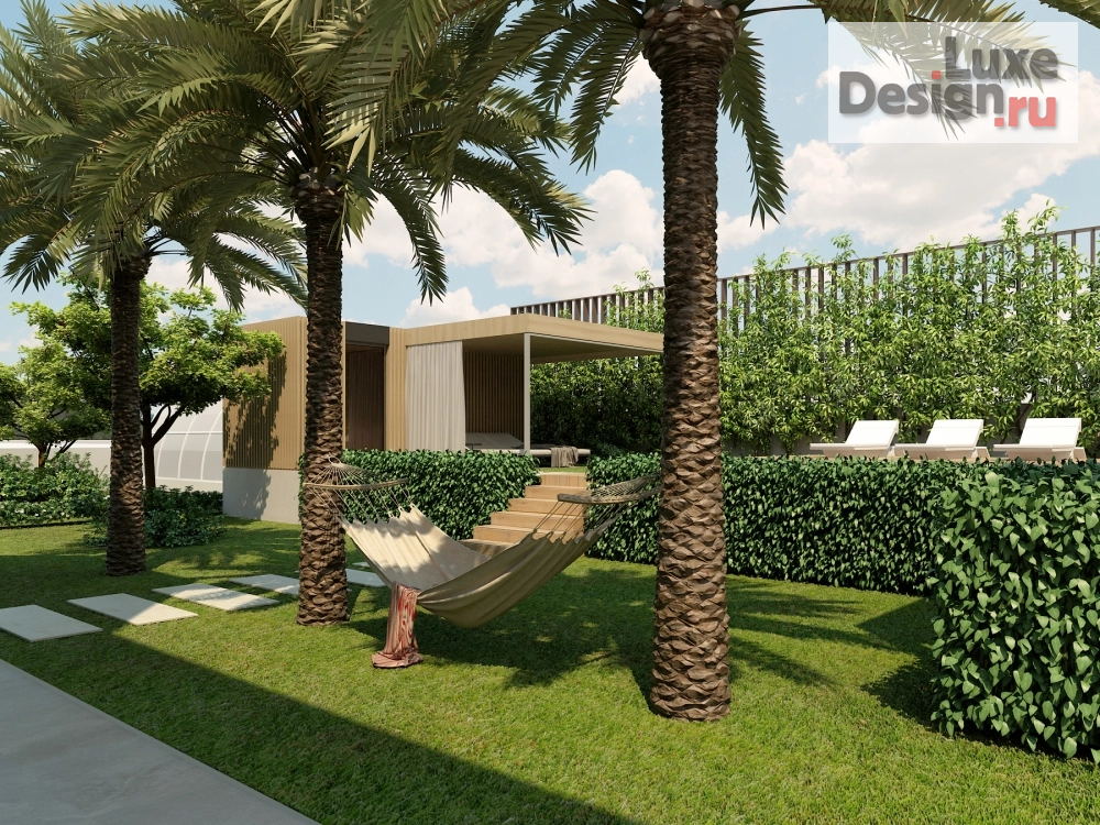 Частная архитектура "Двухэтажный гостевой дом с баней и бассейном на территории жилого дома г.Сочи" (фото 9)