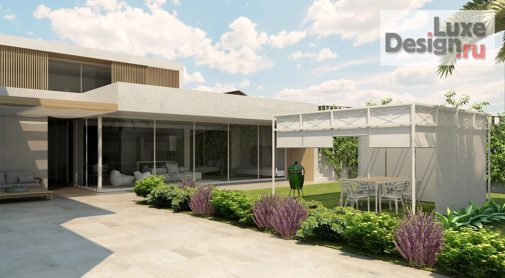 Частная архитектура "Двухэтажный гостевой дом с баней и бассейном на территории жилого дома г.Сочи" (фото 2)