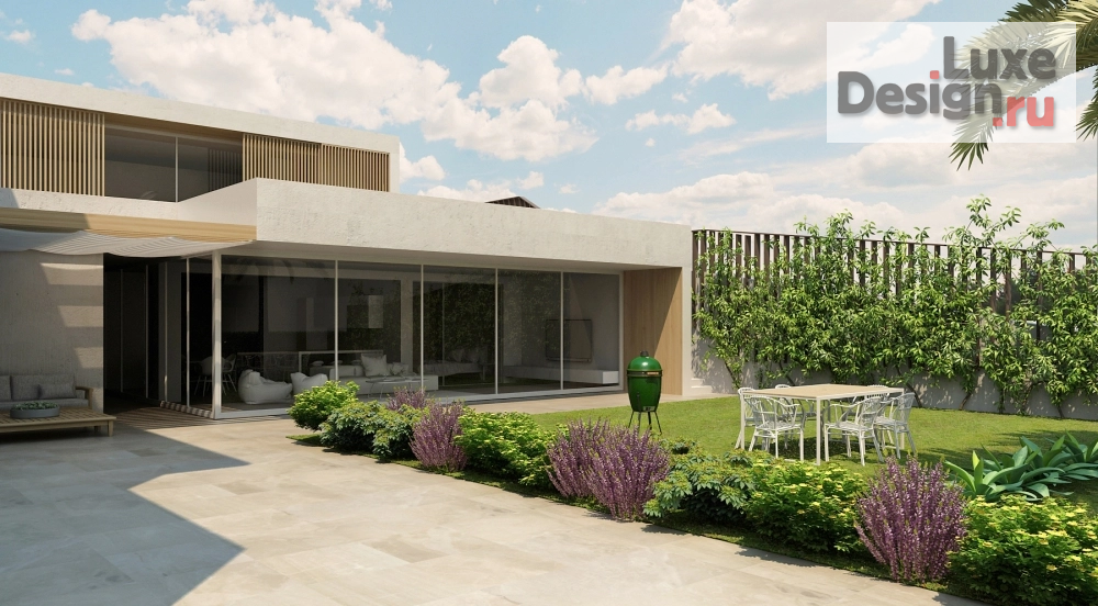 Частная архитектура "Двухэтажный гостевой дом с баней и бассейном на территории жилого дома г.Сочи" (фото 3)