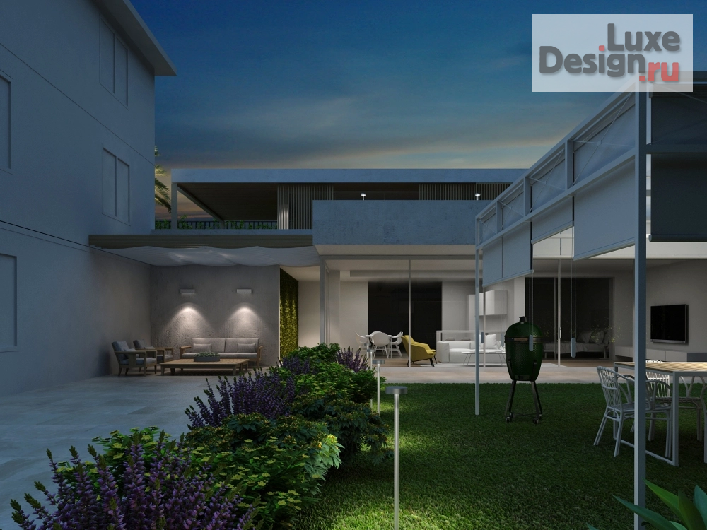 Частная архитектура "Двухэтажный гостевой дом с баней и бассейном на территории жилого дома г.Сочи" (фото 5)