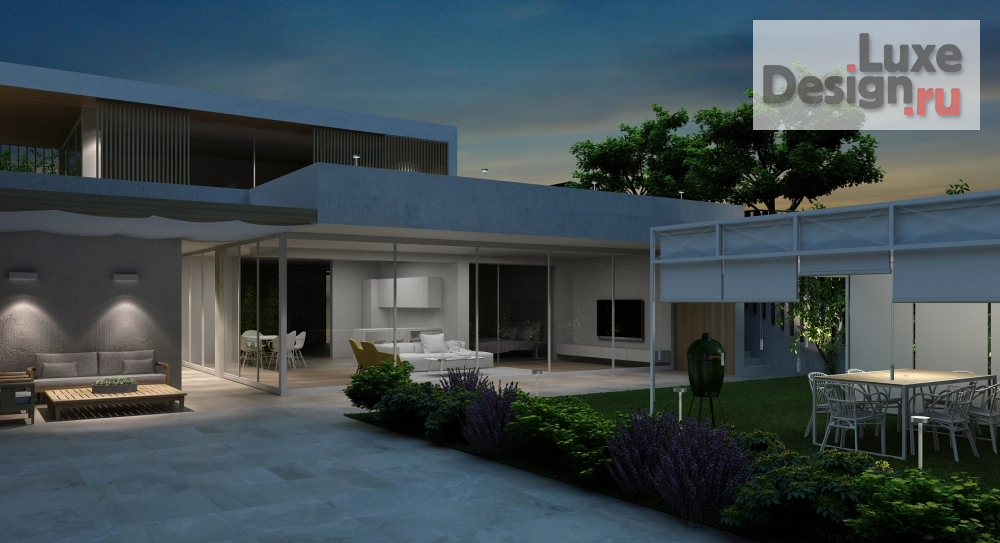 Частная архитектура "Двухэтажный гостевой дом с баней и бассейном на территории жилого дома г.Сочи" (фото 6)