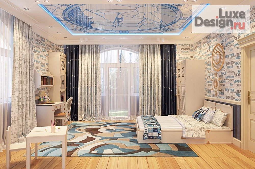 Дизайн интерьера загородного дома "Воздушная классика загородного дома" (фото 11)