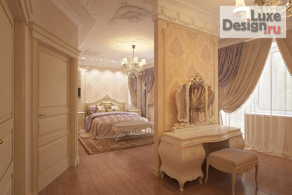 Дизайн интерьера загородного дома "Воздушная классика загородного дома" (фото 6)