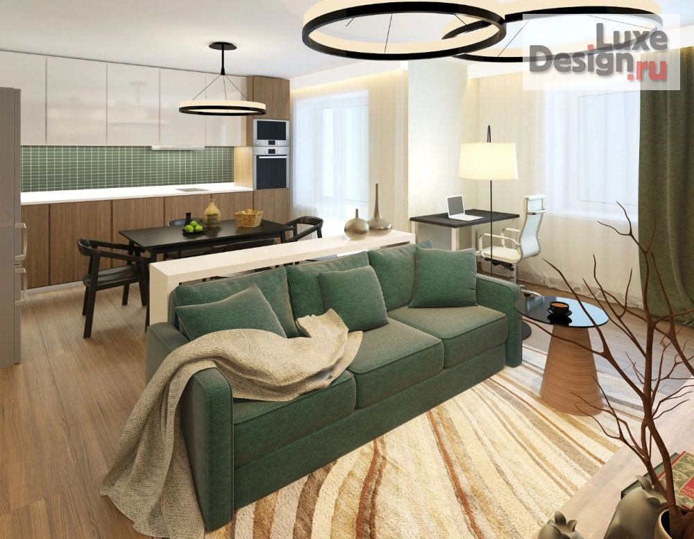 Дизайн интерьера квартиры "Дизайн квартиры для молодого человека в г. Новосибирске" (фото 3)