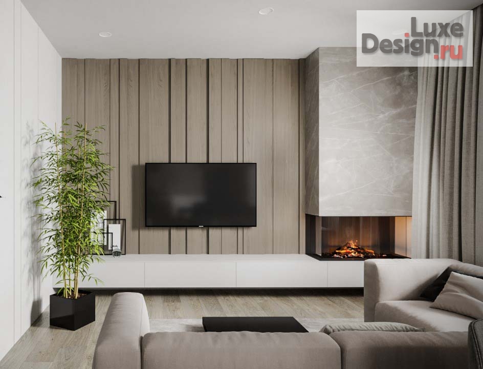 Дизайн интерьера двухкомнатной квартиры "Дизайн интерьера квартиры 69 м2" (фото 2)