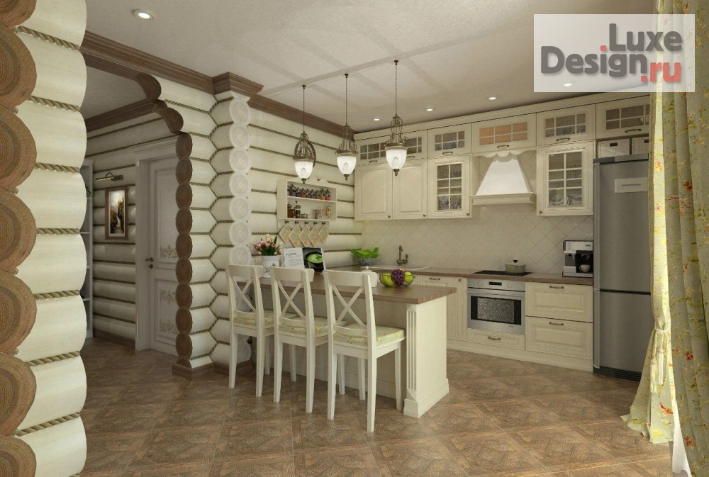 Дизайн интерьера загородного дома "Дизайн-проект загородного дома" (фото 2)