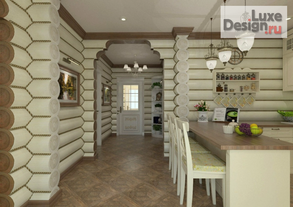 Дизайн интерьера загородного дома "Дизайн-проект загородного дома" (фото 4)