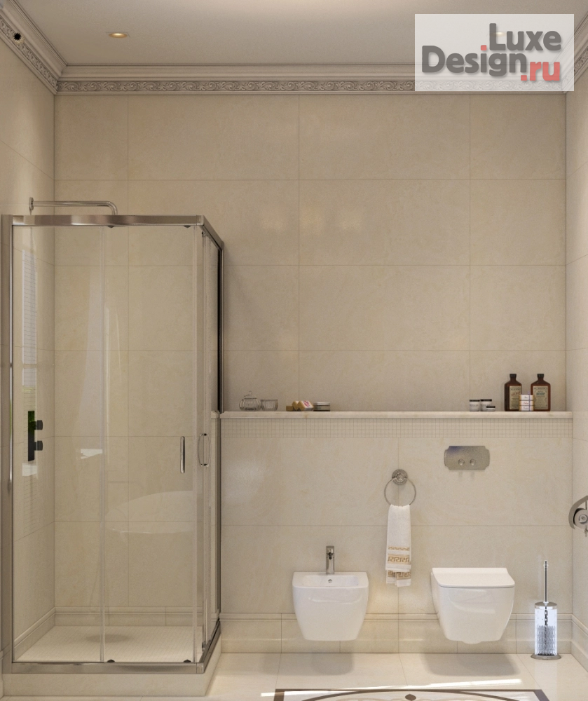 Дизайн интерьера ванной "Санузел в классическом стиле" (фото 2)