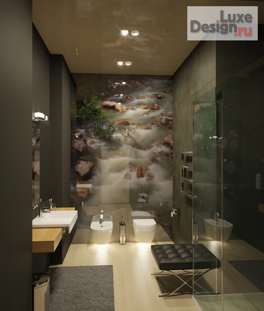 Дизайн интерьера загородного дома "Современный Экодом" (фото 33)