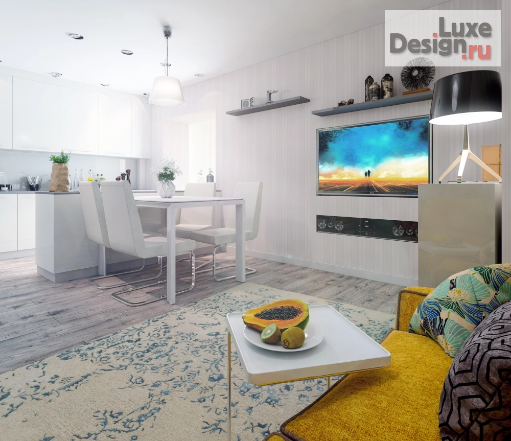 Дизайн интерьера трехкомнатной квартиры "Интерьер квартиры в Санкт-Петербурге" (фото 2)