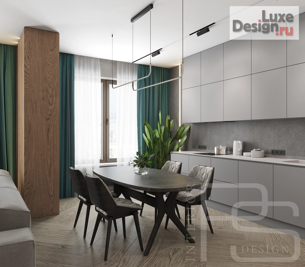 Дизайн интерьера двухкомнатной квартиры "Квартира в Санкт-Петербурге (ЖК Притяжение) " (фото 5)