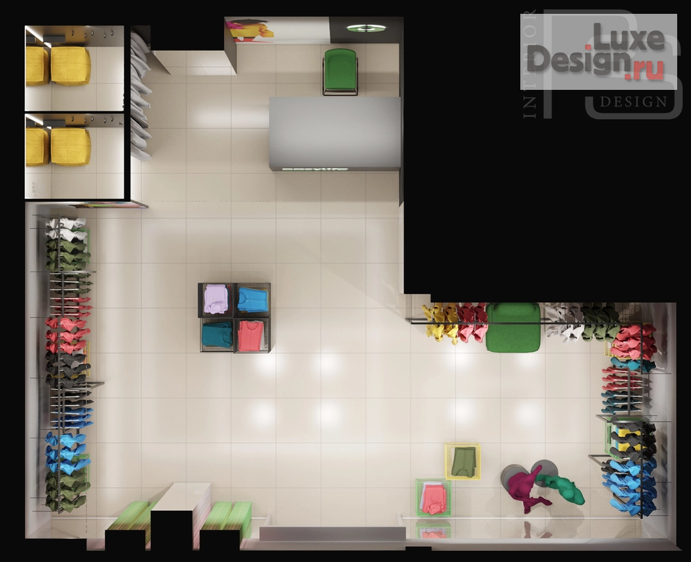 Дизайн интерьера бутика "Салон одежды CozyLife" (фото 7)