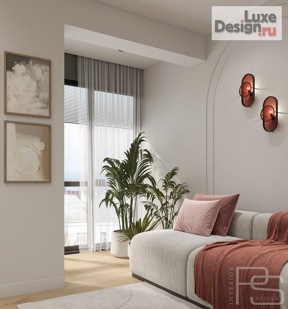 Дизайн интерьера трехкомнатной квартиры "Квартира в стиле джапанди" (фото 7)