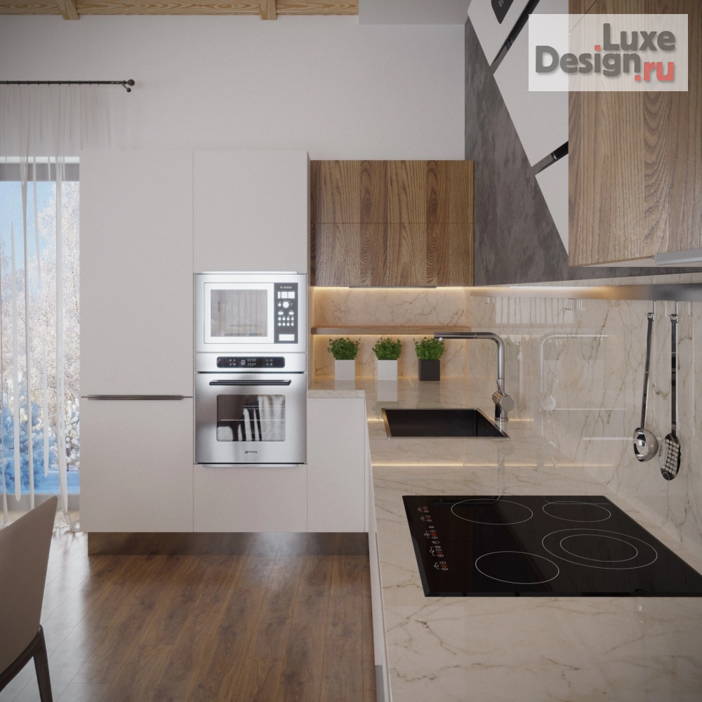 Дизайн интерьера коттеджа "Дизайн-проект жилого дома в современном стиле." (фото 7)