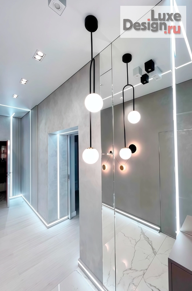 Дизайн интерьера четырехкомнатной квартиры ""Краски осени​" Дизайн​ проект квартиры в ЖК Преображенский" (фото 10)