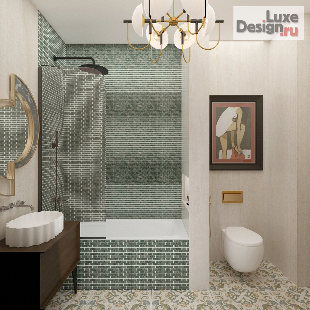 Дизайн интерьера трехкомнатной квартиры "Яркое решение для квартиры в ЖК SCANDIS OZERO" (фото 10)