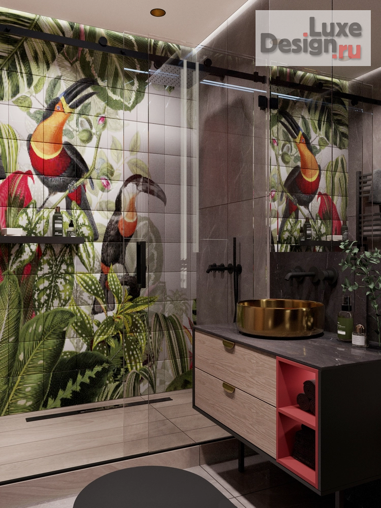 Дизайн интерьера двухкомнатной квартиры "Небольшая уютная квартира расположенная в живописном месте нашего города, с видом на сосны и горы " (фото 13)