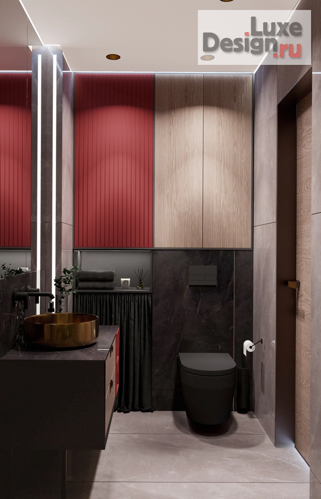 Дизайн интерьера двухкомнатной квартиры "Небольшая уютная квартира расположенная в живописном месте нашего города, с видом на сосны и горы " (фото 14)