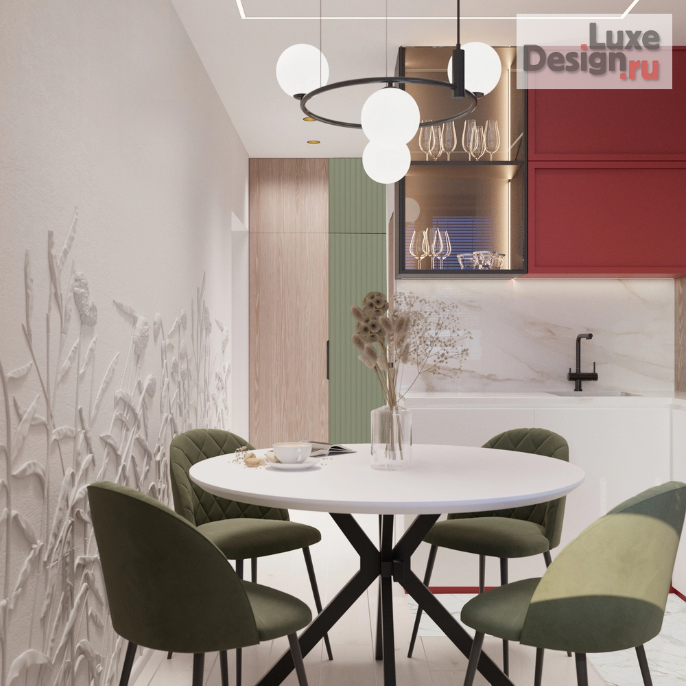 Дизайн интерьера двухкомнатной квартиры "Небольшая уютная квартира расположенная в живописном месте нашего города, с видом на сосны и горы " (фото 19)