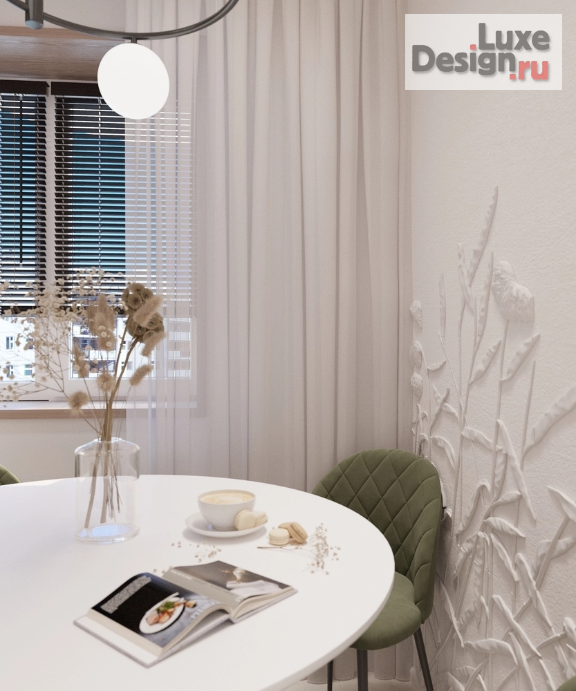 Дизайн интерьера двухкомнатной квартиры "Небольшая уютная квартира расположенная в живописном месте нашего города, с видом на сосны и горы " (фото 21)