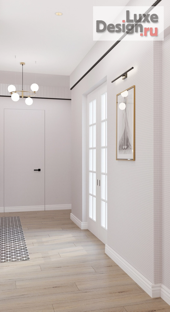 Дизайн интерьера двухкомнатной квартиры "Дизайн Квартиры в ЖК Scandis Ozero для молодой девушки" (фото 8)