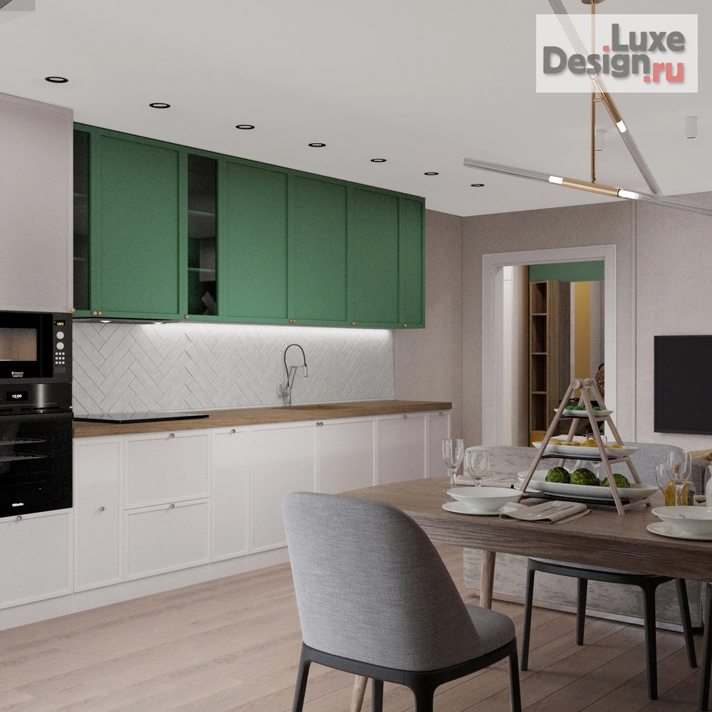 Дизайн интерьера трехкомнатной квартиры "ЖК на ул.Спандаряна" (фото 5)