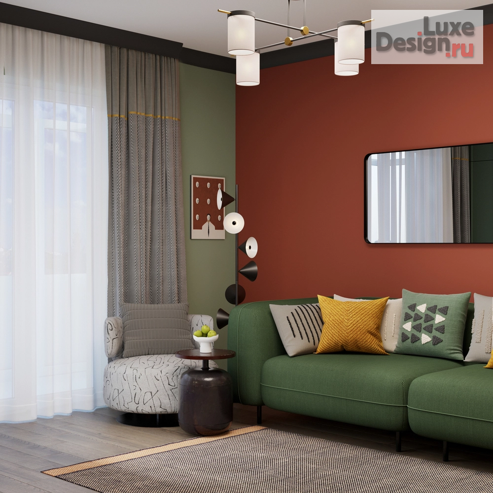 Дизайн интерьера трехкомнатной квартиры "ЖК на ул. Молокова" (фото 6)