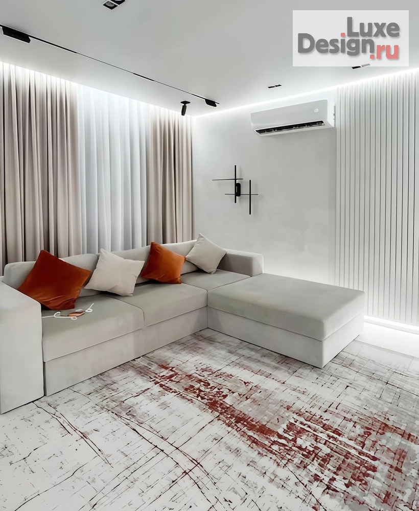 Дизайн интерьера четырехкомнатной квартиры ""Краски осени​" Дизайн​ проект квартиры в ЖК Преображенский" (фото 7)