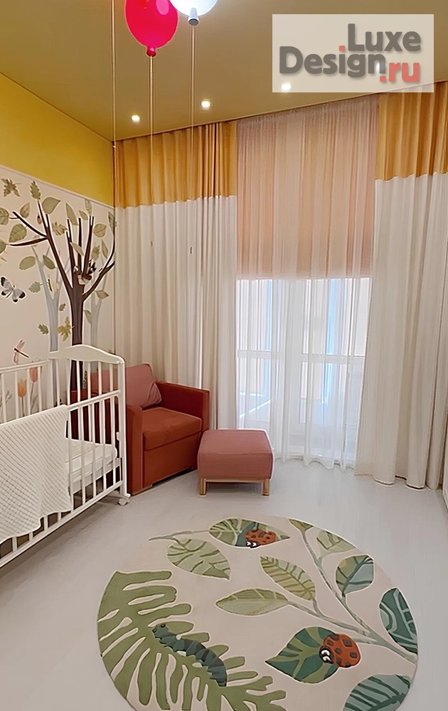 Дизайн интерьера четырехкомнатной квартиры ""Краски осени​" Дизайн​ проект квартиры в ЖК Преображенский" (фото 22)