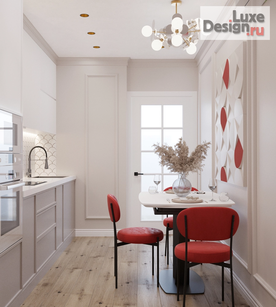 Дизайн интерьера двухкомнатной квартиры "Дизайн Квартиры в ЖК Scandis Ozero для молодой девушки" (фото 13)