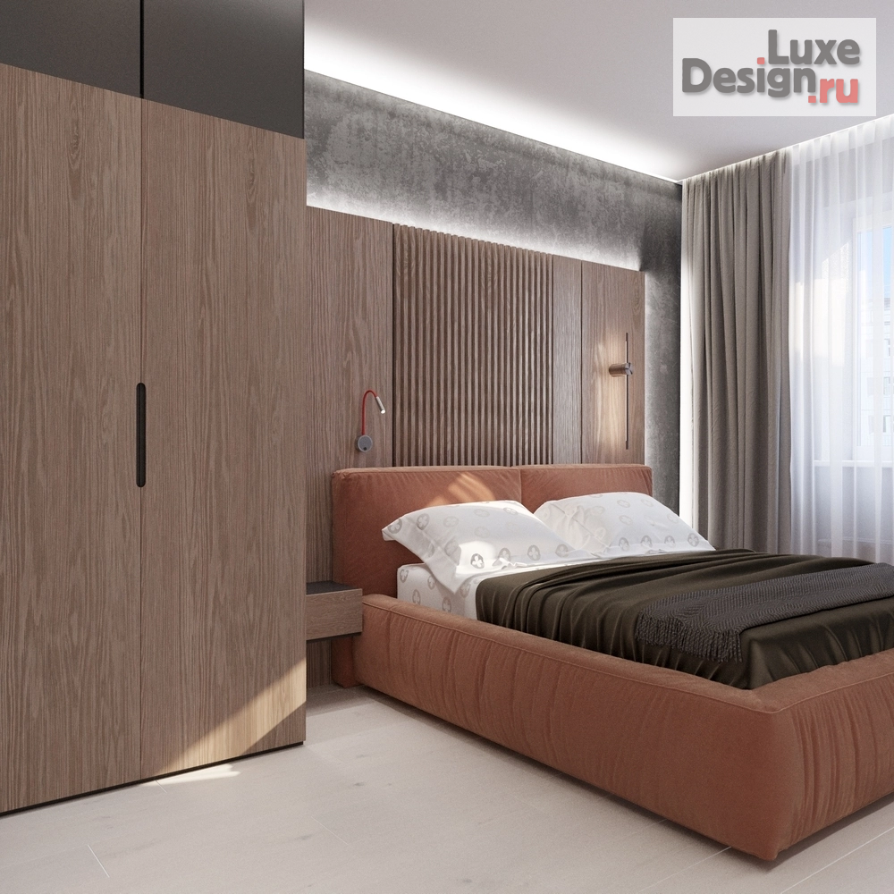 Дизайн интерьера двухкомнатной квартиры "Небольшая уютная квартира расположенная в живописном месте нашего города, с видом на сосны и горы " (фото 7)