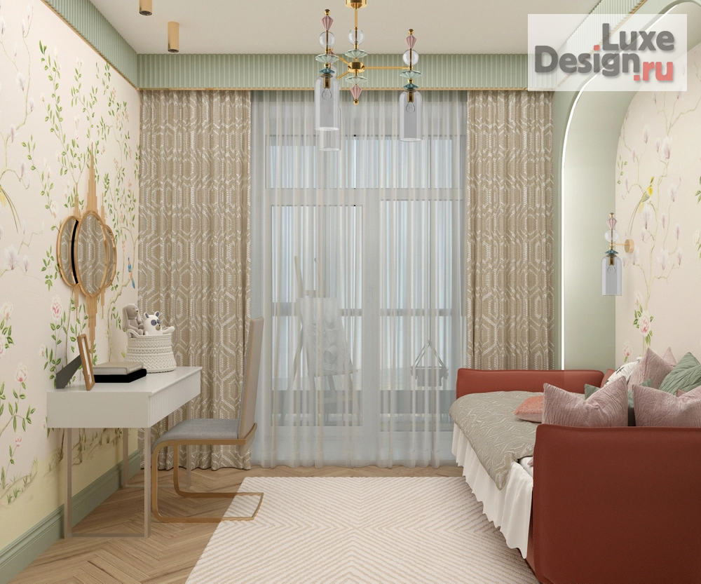 Дизайн интерьера трехкомнатной квартиры "Яркое решение для квартиры в ЖК SCANDIS OZERO" (фото 7)