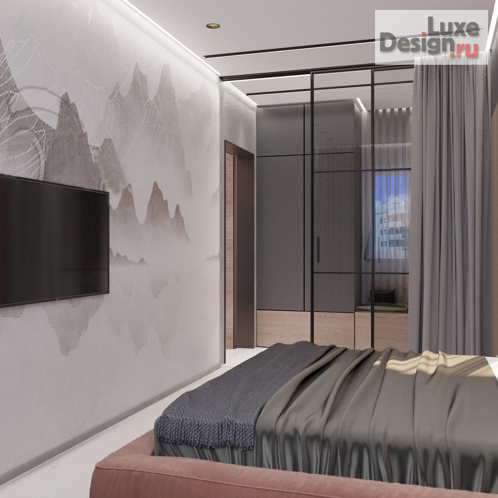 Дизайн интерьера двухкомнатной квартиры "Небольшая уютная квартира расположенная в живописном месте нашего города, с видом на сосны и горы " (фото 9)