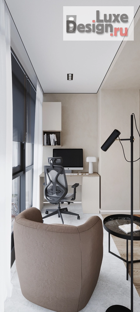 Дизайн интерьера двухкомнатной квартиры "Проект в современном стиле в ЖК Scandis Ozero" (фото 7)