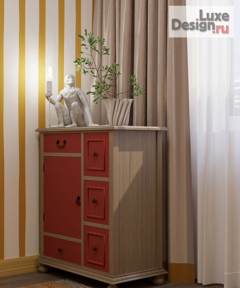 Дизайн интерьера трехкомнатной квартиры "ЖК на ул. Молокова" (фото 9)