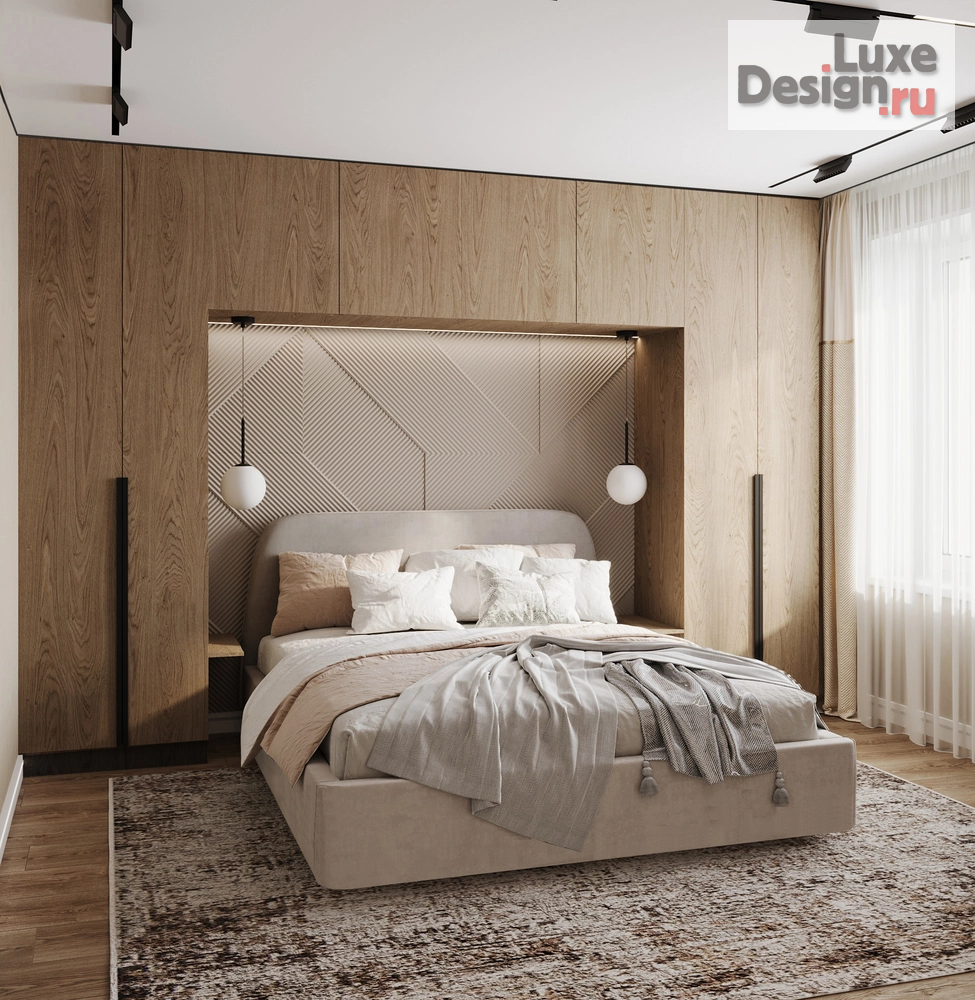 Дизайн интерьера двухкомнатной квартиры "Проект в современном стиле в ЖК Scandis Ozero" (фото 13)