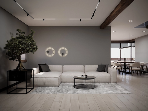 Дизайн интерьера Частного дома в Красноярске "Экософия"