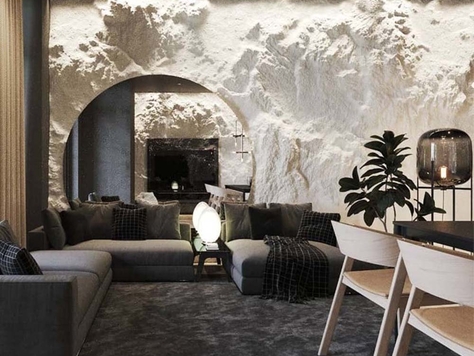 Дизайн интерьера в Красноярске "Дизайн интерьера квартиры 90 м2 (темный вариант)"